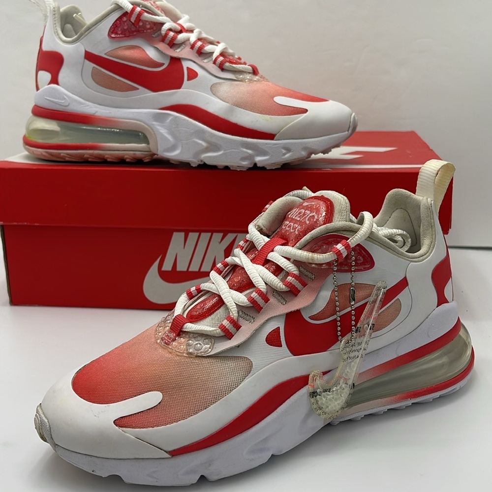 Nike WMNS Sneakers AIR MAX 270 REACT SE
WHITE/TRACK RED-BARELY ROSE BV3387 100 - Picture 13 of 16